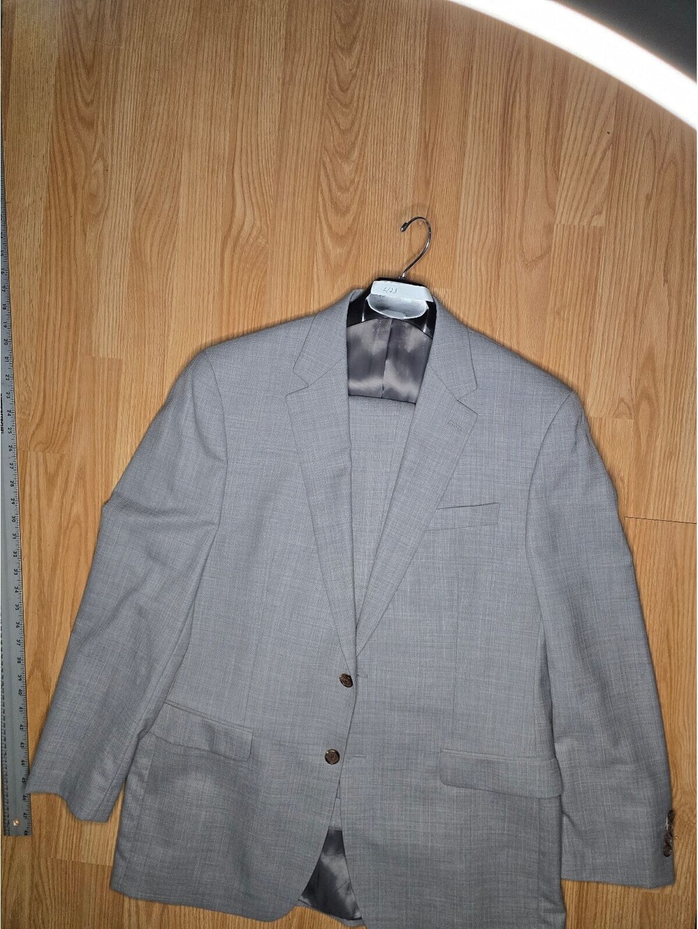 Ralph Lauren 46R Classic Gray Men's Suit Jacket and Pants